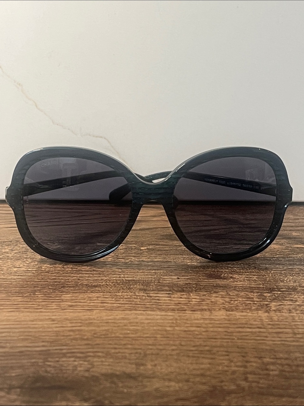 Authentic CHANEL Oversized Round blue Sunglasses 5320 c1515/S2